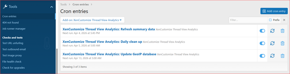 XenCustomize-Thread-View-Analytics-200-Cron-entries.png